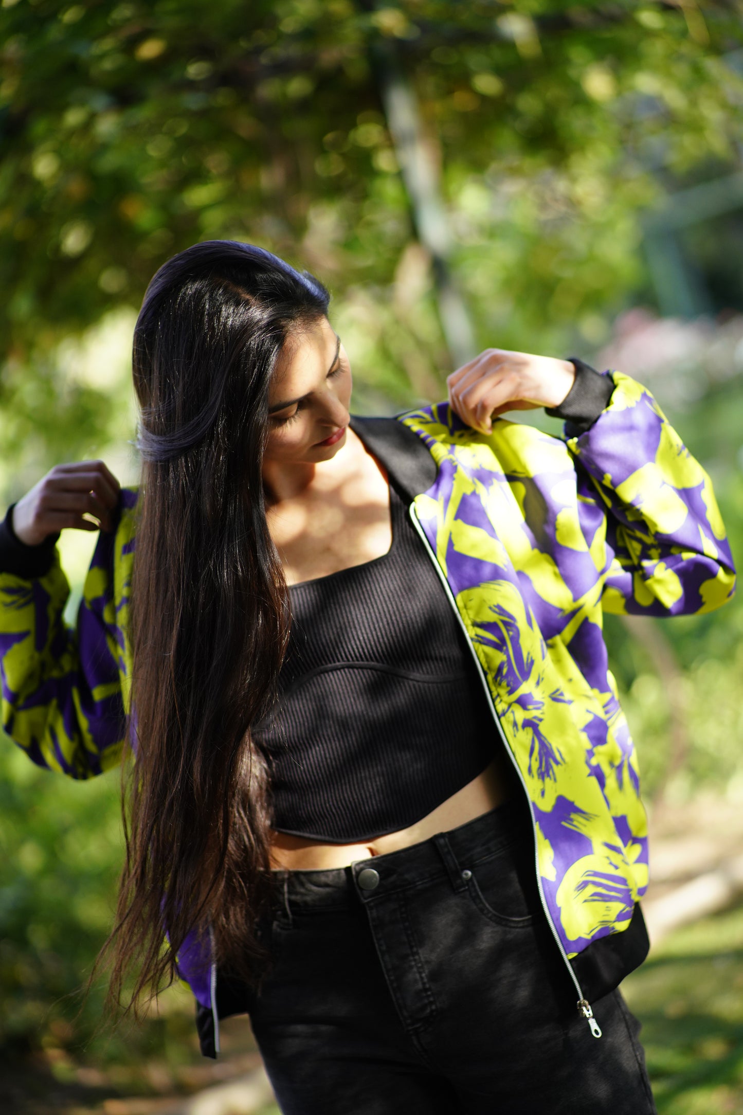 BOMBER MORADA/AMARILLO.