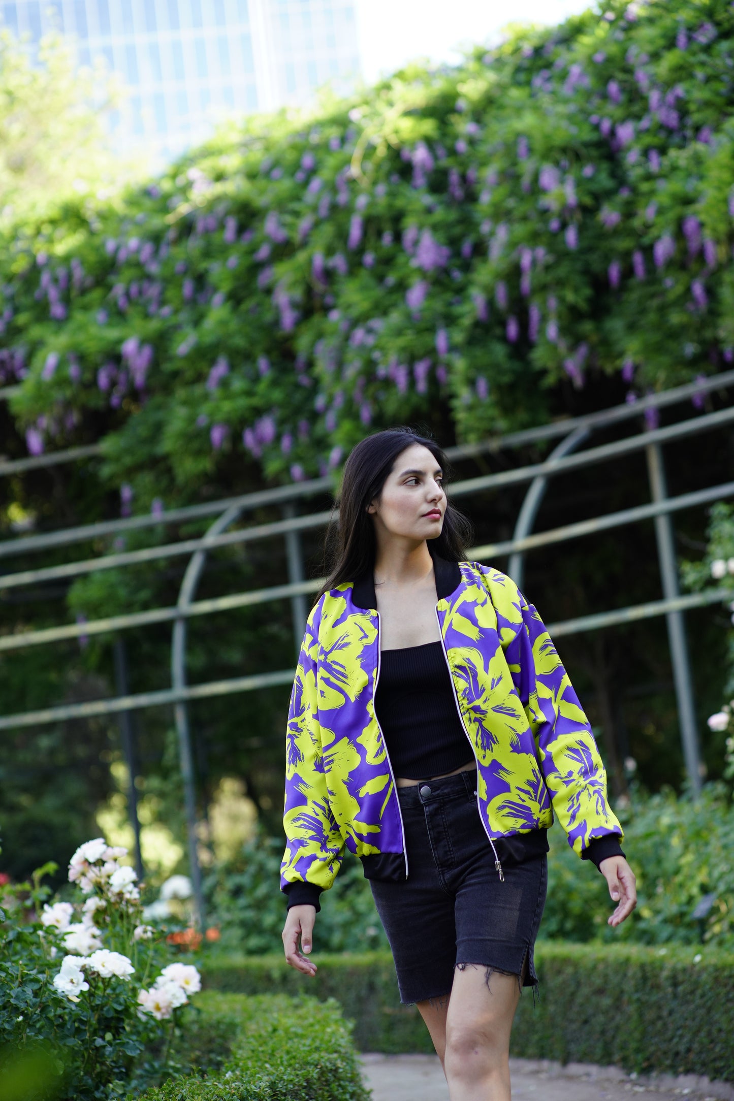 BOMBER MORADA/AMARILLO.