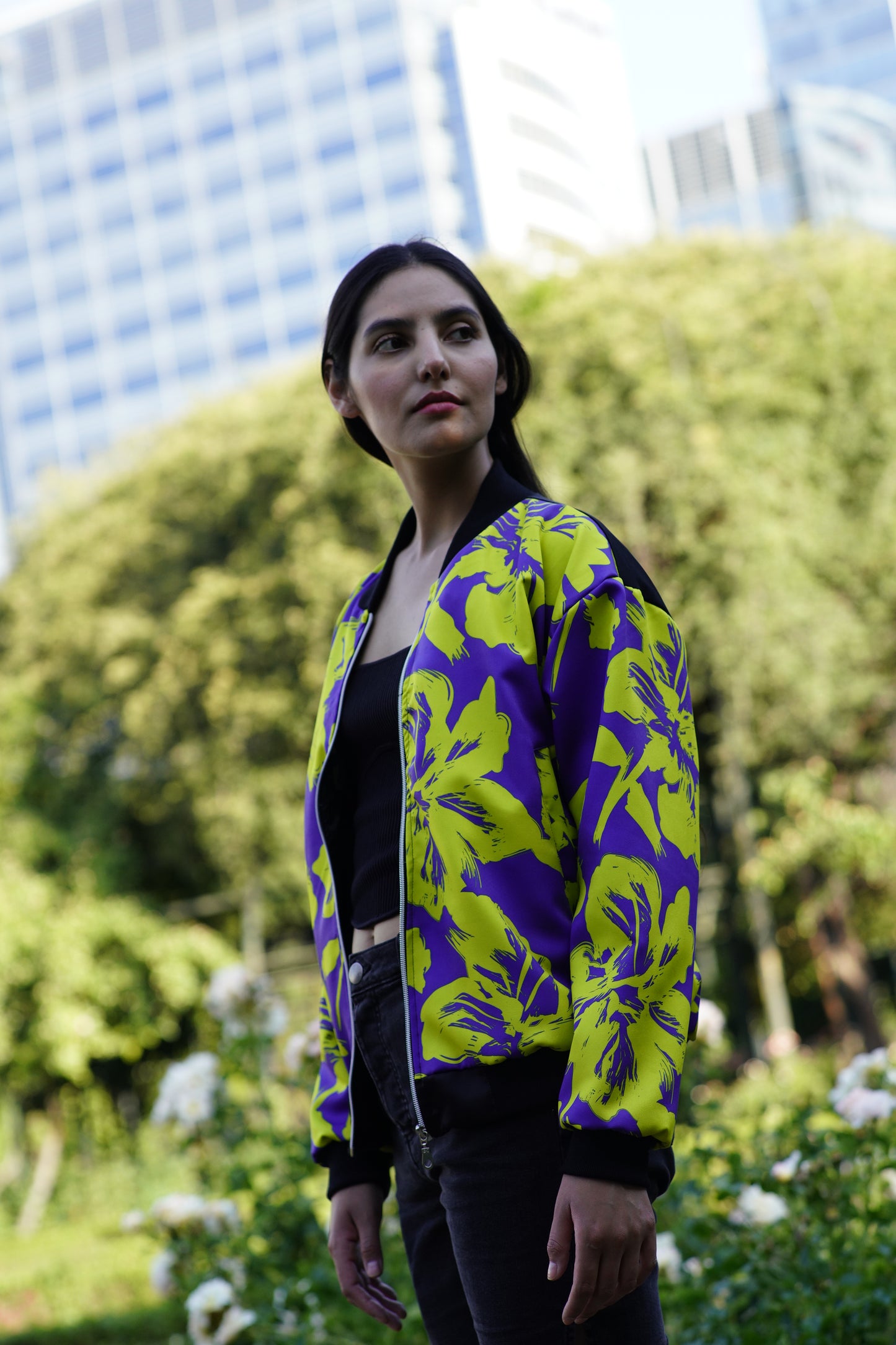 BOMBER MORADA/AMARILLO.