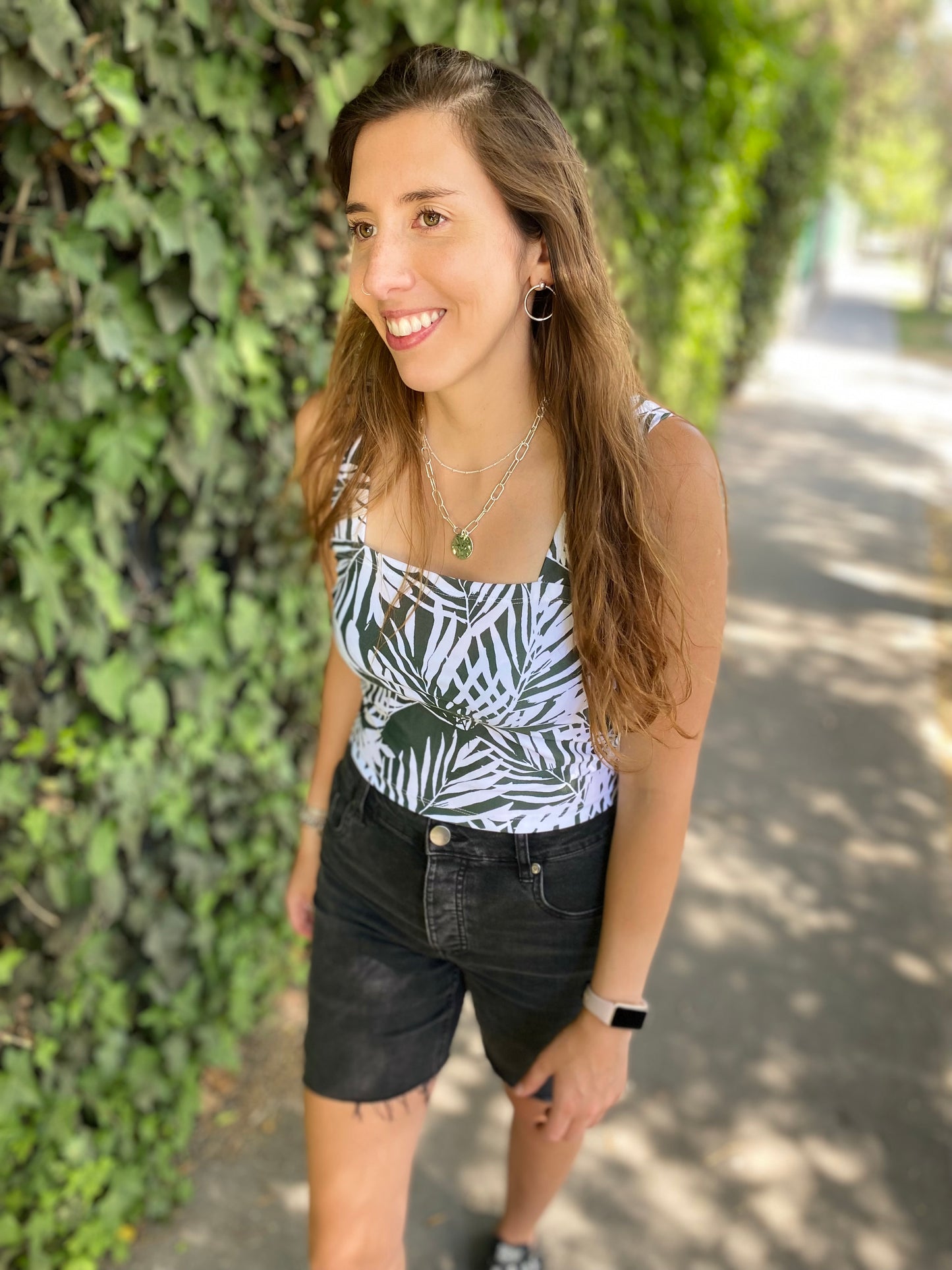 CROP TOP CUADRADO VERDE.