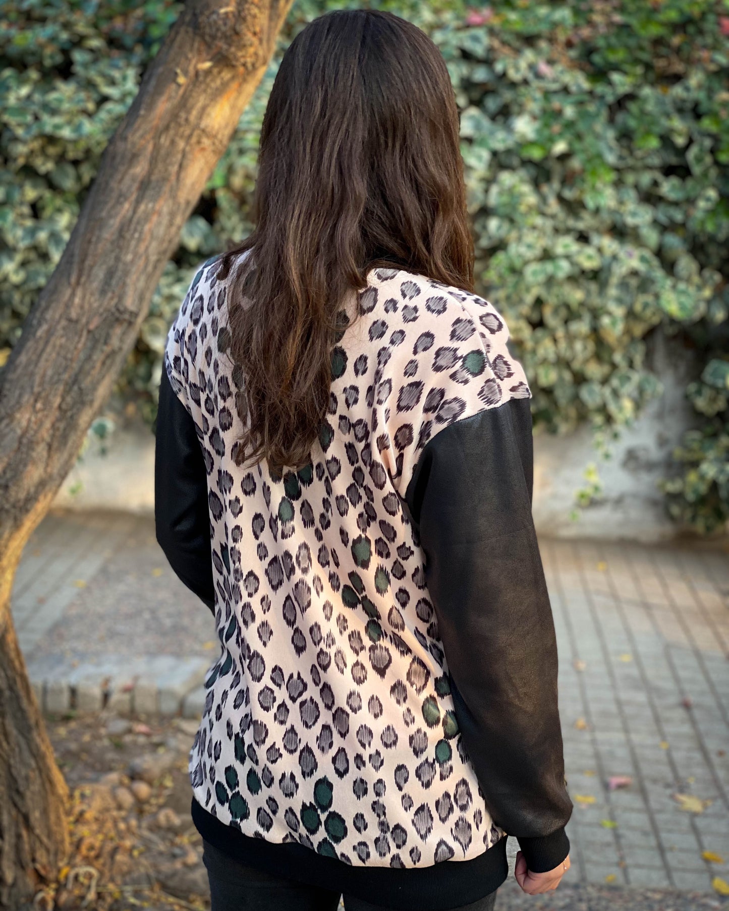 BOMBER PRINT ROSE LARGA.